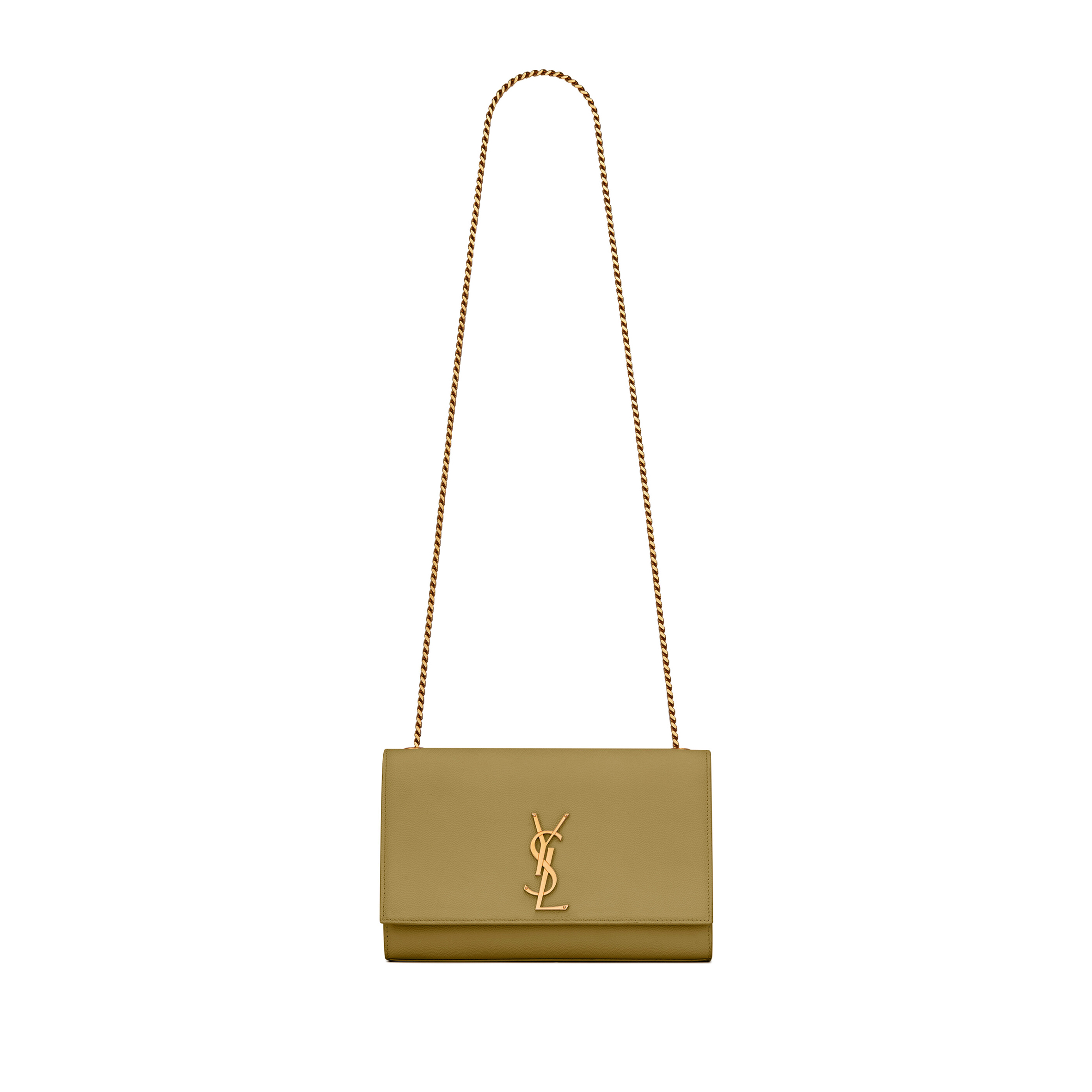 YSL KATE MEDIUM IN GRAIN DE POUDRE EMBOSSED LEATHER 364021BOW0W3321 (24*14.5*5.5cm)